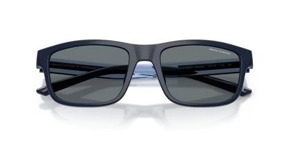 Armani Exchange AX 4169SU 840480 55 Shiny blue